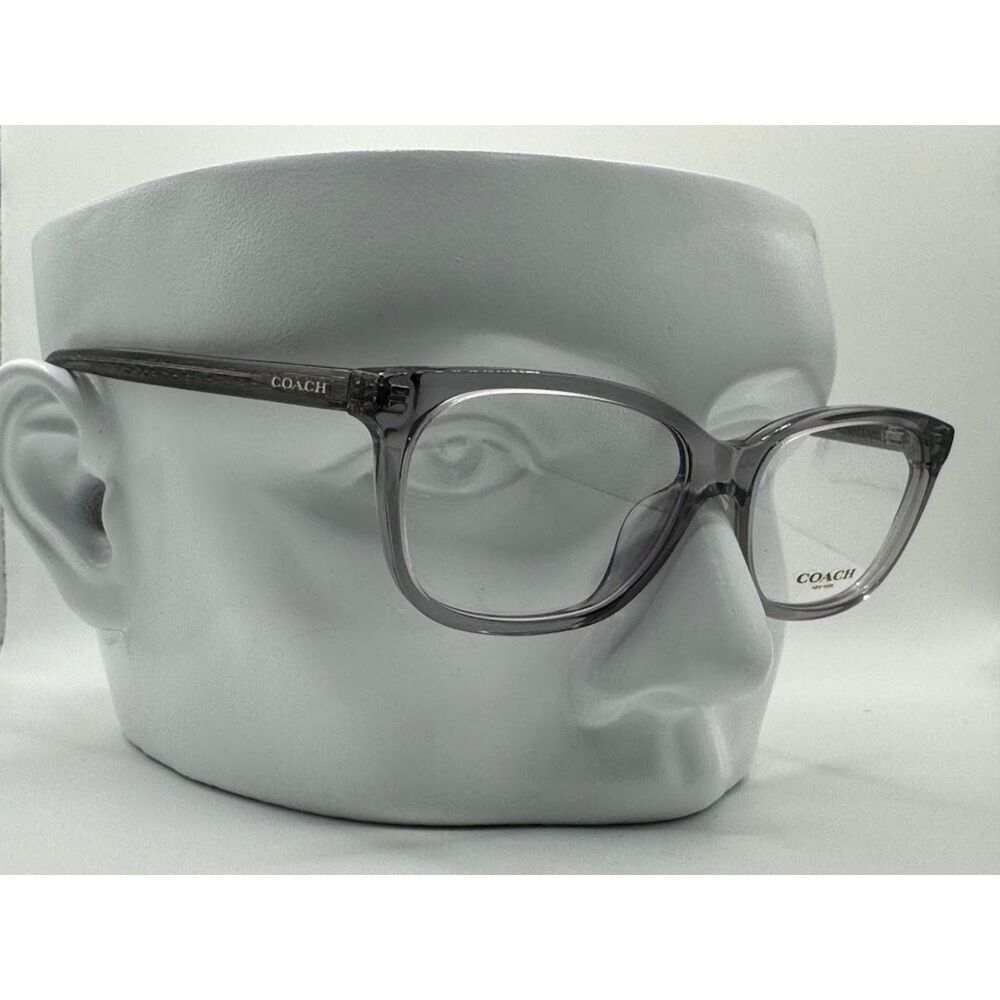 Women's Coach Eyeglasses - NEW - HC6139U Transparent Grey Plastic Frame MSRP$250 - Picture 1 of 6
